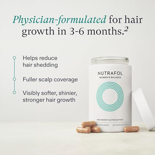 Nutrafol Women's Balance Hair Growth Supplements, Ages 45 and Up, Clinically Proven for Visibly Thicker Hair and Scalp Coverage, Dermatologist Recommended - 1 Month Supply-UPStoxs