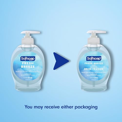 Softsoap Liquid Hand Soap, Fresh Breeze - 7.5 Fl Oz (Pack of 6)-UPStoxs