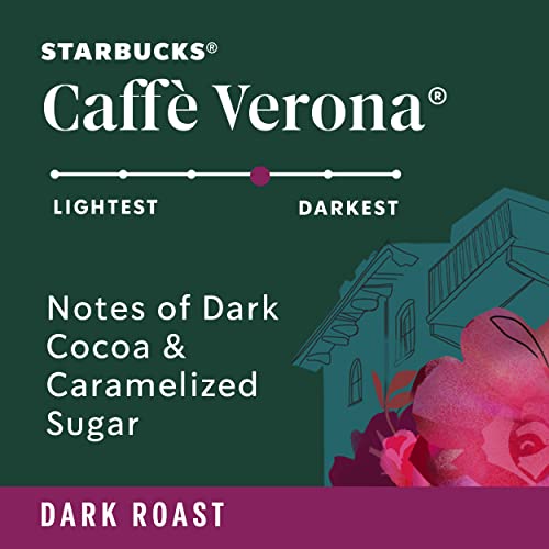 Starbucks Ground Coffee, Dark Roast Coffee, Caffè Verona, 100% Arabica, 1 bag (28 oz)-UPStoxs