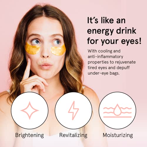 grace & stella Under Eye Mask (Gold, 24 Pairs) Reduce Dark Circles, Puffy Eyes, Undereye Bags, Wrinkles - Gel Under Eye Patches - Gifts for Women - Birthday Gifts for Women - Vegan Cruelty Free-UPStoxs