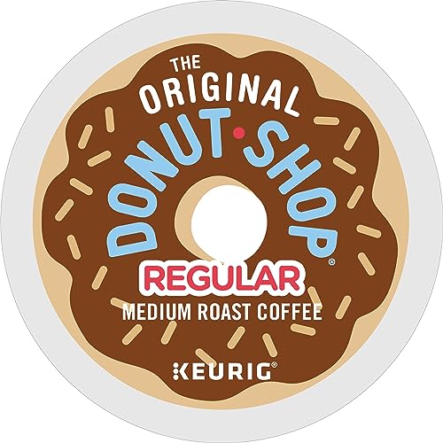 The Original Donut Shop Regular Keurig Single-Serve K-Cup Pods, Medium Roast Coffee, 12 Count (Pack of 6), Total 72 Count-UPStoxs
