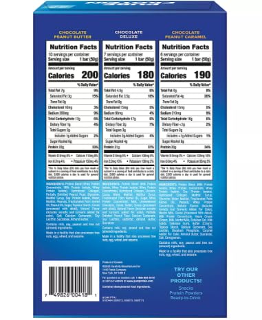 Pure Protein Bars Gluten Free, Chocolate Variety Pack 23 ct.
