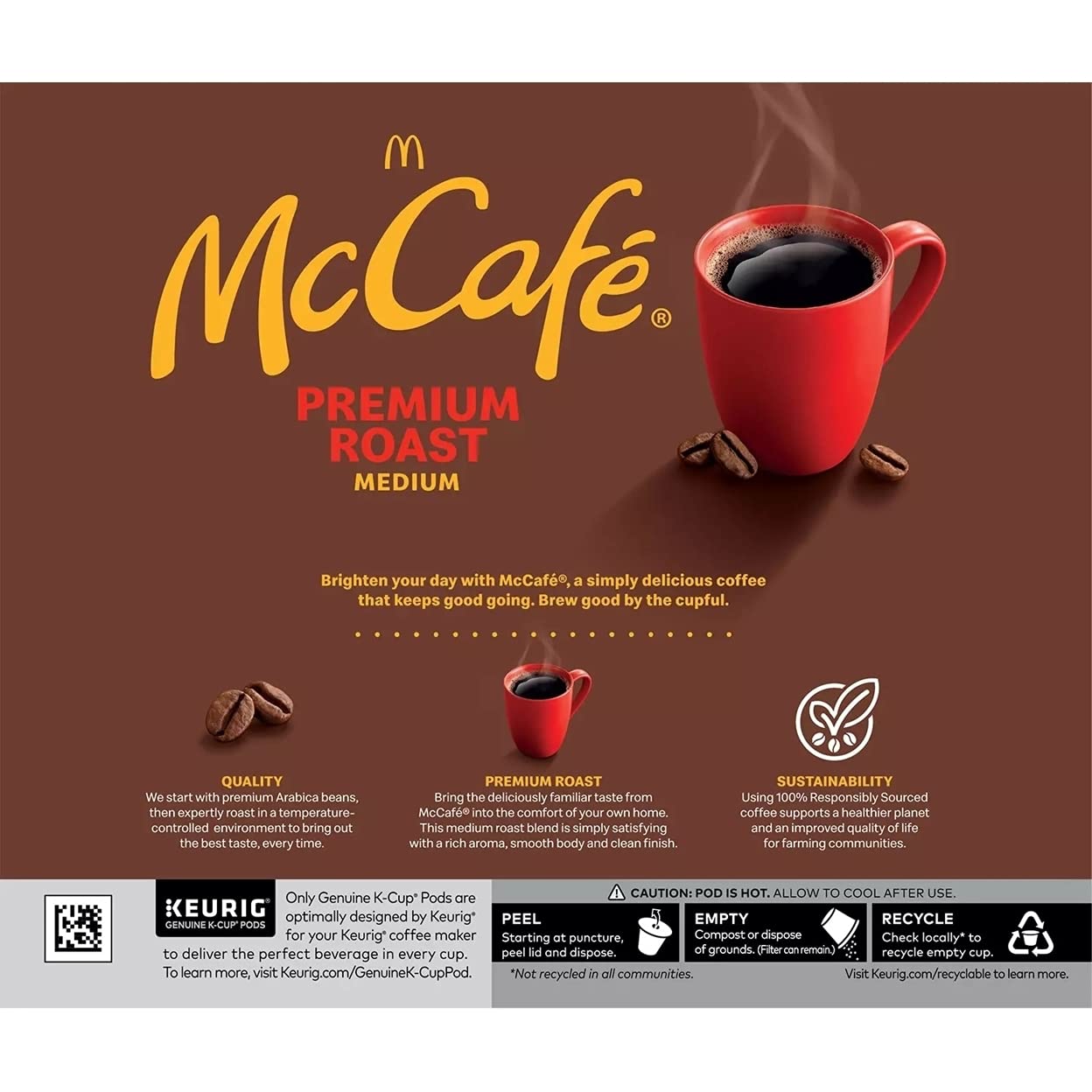 McCafe Premium Medium Roast K-Cup Coffee Pods, 94 ct.-UPStoxs