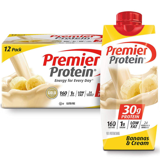 Premier Protein 30g High Protein Shake, Bananas & Cream 11 fl. oz., 15 pk.