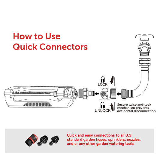 Eden 96213 Lawn & Garden Essential Oscillating Sprinkler | Water Sprinkler for Yard,Covers up to 3,600 sq. ft., Heavy Weight Base-UPStoxs