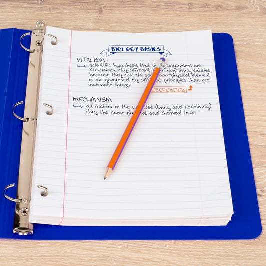 Mead Loose Leaf Paper, Filler Paper, Wide Ruled, 400 Sheets, 10-1/2" x 8", 3 Hole Punched, 1 Pack (150036-ECM)-UPStoxs