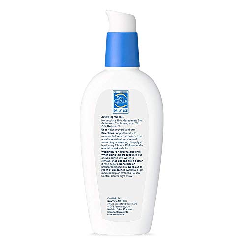 CeraVe AM Facial Moisturizing Lotion with SPF 30 | Oil-Free Face Moisturizer with SPF | Formulated with Hyaluronic Acid, Niacinamide & Ceramides | Non-Comedogenic | Broad Spectrum Sunscreen | 3 Ounce-UPStoxs