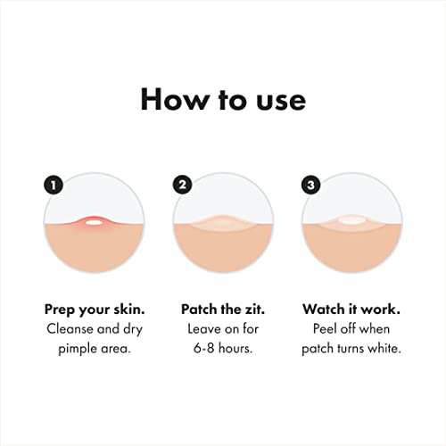 Mighty Patch™ Original patch from Hero Cosmetics - Hydrocolloid Acne Pimple Patch for Covering Zits and Blemishes in Face and Skin, Vegan-friendly and Not Tested on Animals (36 Count)-UPStoxs
