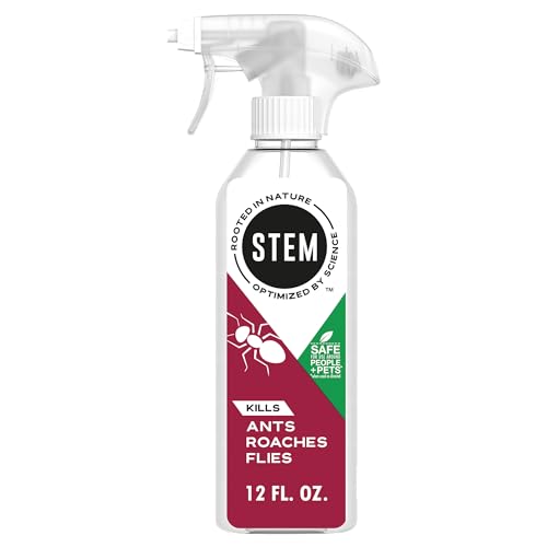 Stem Kills Ants, Roaches And Flies: Plant-Based Active Ingredient Bug Spray, Botanical Insecticide For Indoor And Outdoor Use; 12 fl oz (Pack Of 1)-UPStoxs
