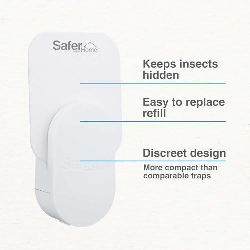 Safer Home SH502 Indoor Plug-In Fly Trap for Flies, Fruit Flies, Moths, Gnats, and Other Flying Insects – 400 Sq Ft of Protection-UPStoxs