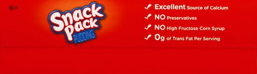 Snack Pack Chocolate and Vanilla Flavored Pudding Cups Family Pack, 12 Count Pudding Cups (1 Pack)-UPStoxs