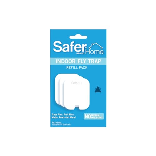 Safer Home SH503 Indoor Plug-In Fly Trap Refill Pack of Glue Cards for SH502 Indoor Fly Trap – 3 Count (Pack of 1)-UPStoxs