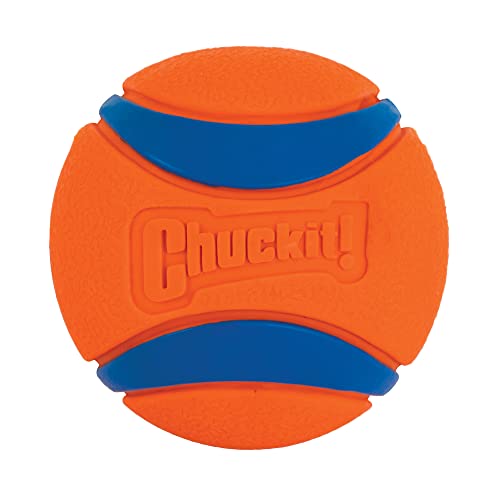 Chuckit Ultra Ball Dog Toy, Medium (2.5" Diameter), Pack of 8 with Chuckit Cleaning Bucket-UPStoxs