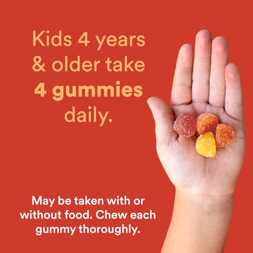 SmartyPants Kids Multivitamin Gummies: Omega 3 Fish Oil (EPA/DHA), Vitamin D3, C, Vitamin B12, B6, Vitamin A, K & Zinc for Immune Support, Gluten Free, Three Fruit Flavors, 120 Count (30 Day Supply)-UPStoxs