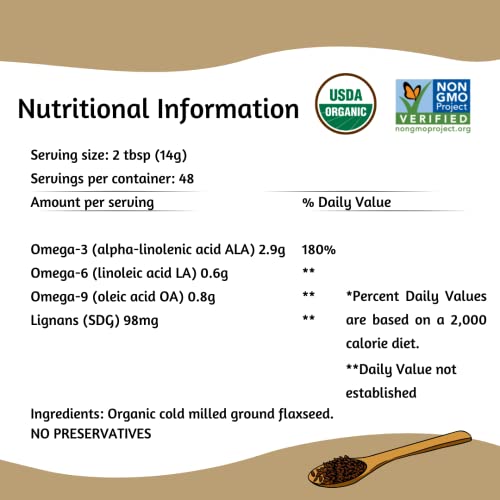 Spectrum Essentials Organic Ground Premium Flaxseed, 24 Oz-UPStoxs