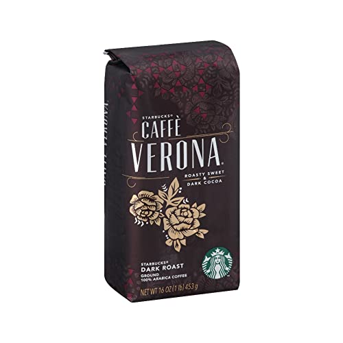 Starbucks Caffe Verona Ground Coffee, Dark Roast, 40 oz.-UPStoxs