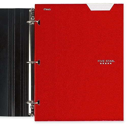 Five Star 4-Pocket Folders, 6 Count (Pack of 1), Fits 3-Ring Binders, Holds 11" x 8-1/2", Assorted Trend Colors (38056)-UPStoxs
