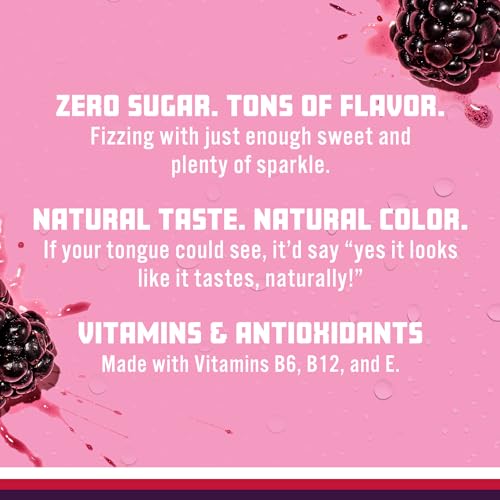 Sparkling Ice, Black Raspberry Sparkling Water, Zero Sugar Flavored Water, with Vitamins and Antioxidants, Low Calorie Beverage, 17 fl oz Bottles (Pack of 12)-UPStoxs