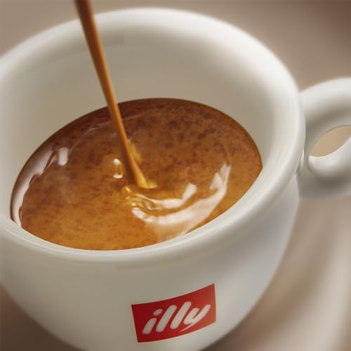 illy Classico Espresso Ground Coffee, Medium Roast, Classic Roast with Notes of Chocolate & Caramel, 100% Arabica Coffee, All-Natural, No Preservatives, 8.8 oz, Ground for Espresso Machines-UPStoxs