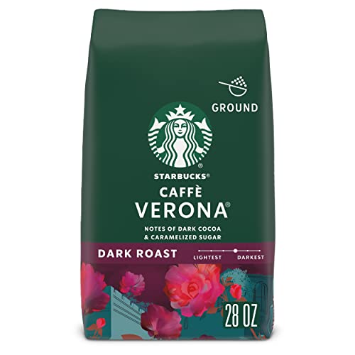 Starbucks Ground Coffee, Dark Roast Coffee, Caffè Verona, 100% Arabica, 1 bag (28 oz)-UPStoxs