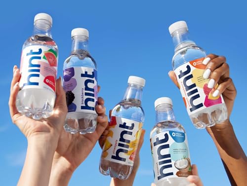 Hint Water Best Sellers Pack, 3 Bottles Each of: Watermelon, Blackberry, Cherry, and Pineapple, Zero Calories, Zero Sugar and Zero Sweeteners, 16 Fl Oz (Pack of 12)-UPStoxs