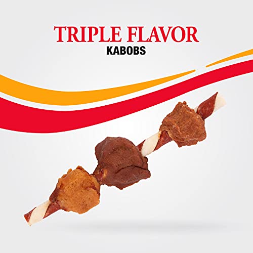 Good'N'Fun Triple Flavored Rawhide Kabobs for Dogs, 1.5 Pound (Pack of 1)-UPStoxs