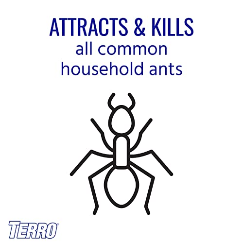 TERRO T300B Liquid Ant Killer, 12 Bait Stations-UPStoxs