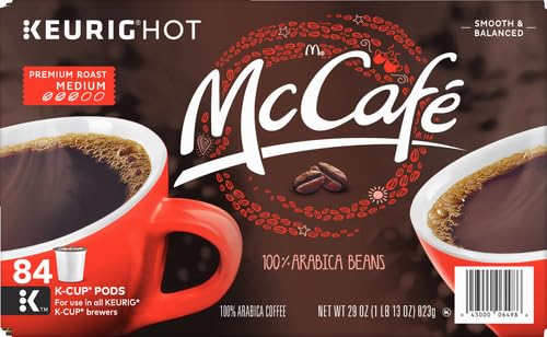 McCafe Premium Roast, Single-Serve Keurig K-Cup Pods, Medium Roast Coffee Pods Pods, 84 Count-UPStoxs