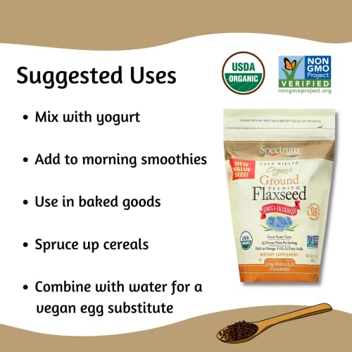 Spectrum Essentials Organic Ground Premium Flaxseed, 24 Oz-UPStoxs