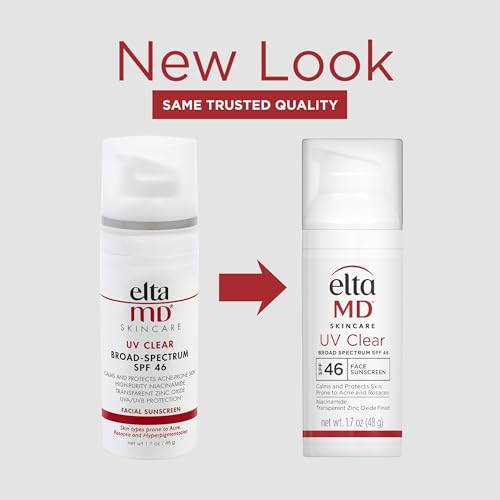EltaMD UV Clear Face Sunscreen, Oil Free Sunscreen with Zinc Oxide, Dermatologist Recommended Sunscreen, 1.7 oz Pump-UPStoxs