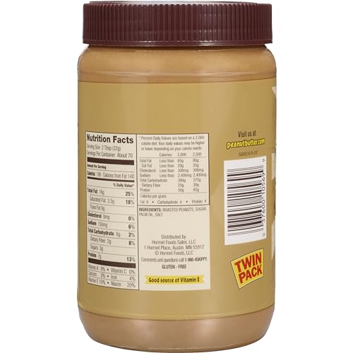 SKIPPY Natural Creamy Peanut Butter Spread Twin Pack 2-Pack, 5 LB-UPStoxs