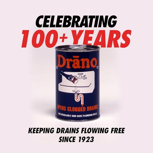 Drano Max Gel Drain Clog Remover and Cleaner for Shower or Sink Drains, Unclogs and Removes Hair, Soap Scum and Blockages, 80 Oz, Pack of 2-UPStoxs