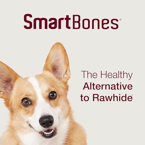 SmartBones Smart Twist Sticks With Peanut Butter 50 Count, Rawhide-Free Chews For Dogs, SBTT-02943, 50-count-UPStoxs