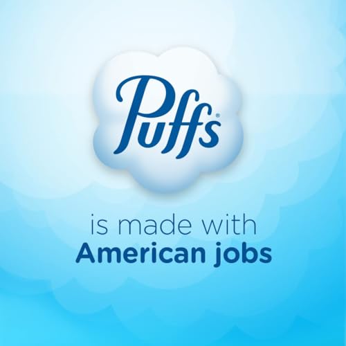 Puffs Plus Lotion Facial Tissues, 8 Family Boxes, 124 Facial Tissues per Box, Allergies and Colds-UPStoxs