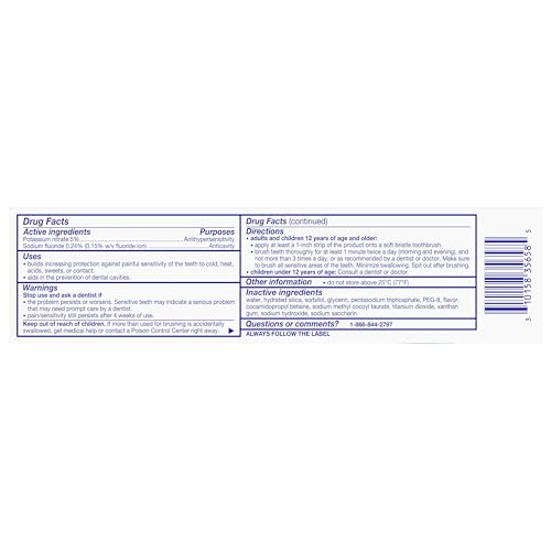 Sensodyne Extra Whitening Sensitive Teeth and Cavity Prevention Whitening Toothpaste, Amazon Exclusive, Cool Mint -4 Ounces (Pack of 3)-UPStoxs