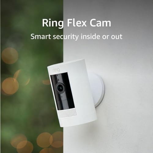Ring Stick Up Cam Battery | Weather-Resistant Outdoor Camera, Live View, Color Night Vision, Two-way Talk, Motion alerts, Works with Alexa | White-UPStoxs