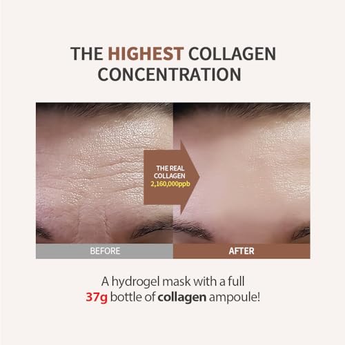 SUNGBOON EDITOR Deep Collagen Overnight Mask 37gx4ea | The real collagen 2,160,000ppb | Facial Hydrogel Masks with low molecular weight collagen for elasticity, firming, and moisturizing-UPStoxs