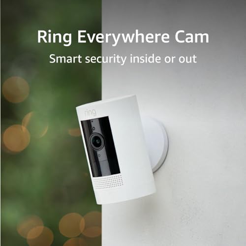 Ring Stick Up Cam Battery | Weather-Resistant Outdoor Camera, Live View, Color Night Vision, Two-way Talk, Motion alerts, Works with Alexa | White-UPStoxs