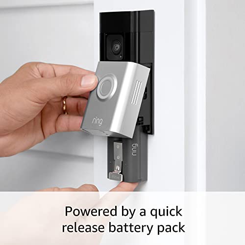Ring Battery Doorbell Plus | Head-to-Toe HD+ Video, motion detection & alerts, and Two-Way Talk (2023 release)-UPStoxs