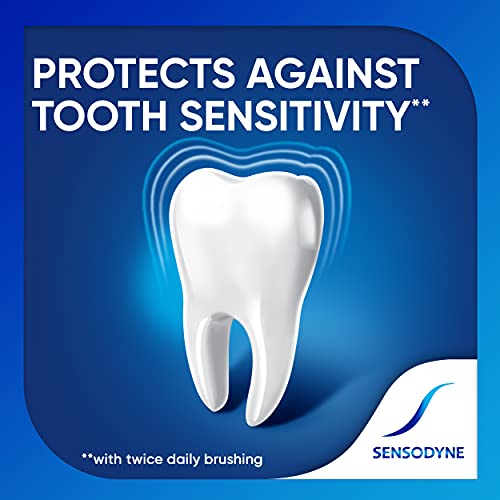 Sensodyne Repair and Protect Whitening Toothpaste, Toothpaste for Sensitive Teeth and Cavity Prevention, 3.4 oz (Pack of 2)-UPStoxs