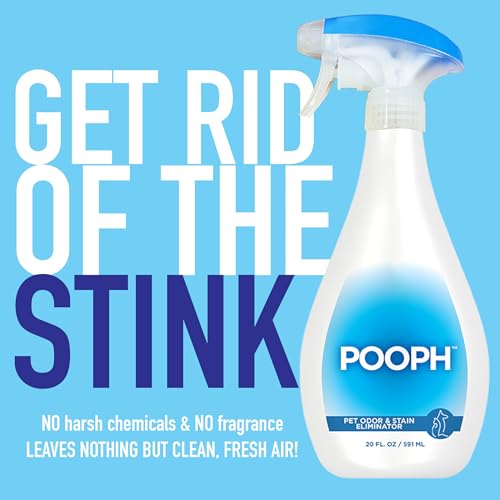 Pooph Pet Odor Eliminator, 20oz Spray - Dismantles Odors on a Molecular Basis, Dogs, Cats, Freshener, Urine, Poop, Pee, Deodorizer, Natures, Puppy, Fresh, Clean, Furniture, Potty, Safe-UPStoxs