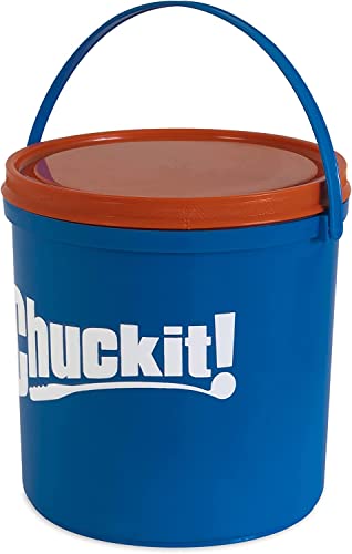 Chuckit Ultra Ball Dog Toy, Medium (2.5" Diameter), Pack of 8 with Chuckit Cleaning Bucket-UPStoxs