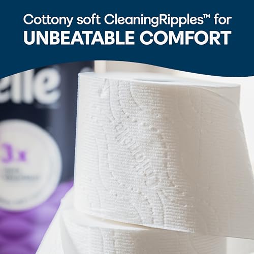 Cottonelle Ultra Comfort Toilet Paper with Cushiony CleaningRipples Texture, 24 Family Mega Rolls (24 Family Mega Rolls = 108 Regular Rolls) (4 Packs of 6), 296 Sheets per Roll, Packaging May Vary-UPStoxs