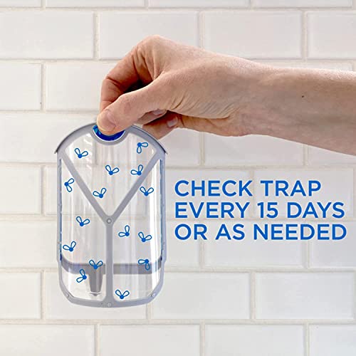 Zevo Flying Insect Trap for Indoors: Light Trap Captures Fruit Flies, Gnats and Houseflies, Starter Kit + Refills (1 Plug-in Base + 3 Cartridges)-UPStoxs