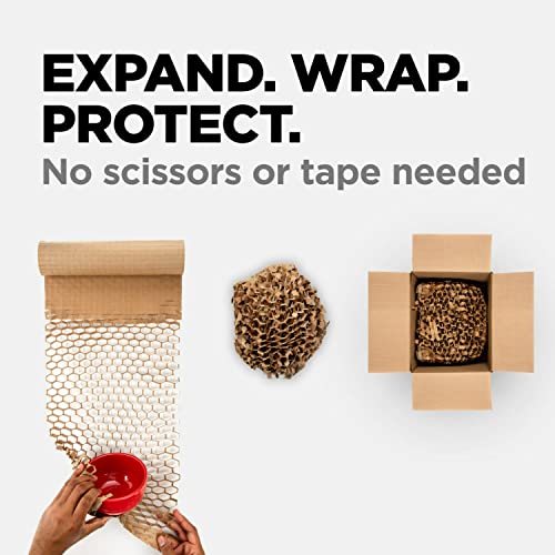Scotch Packaging Bundle with Scotch Heavy Duty Packaging Tape, 1.5" Core, 6 Rolls with Dispenser + Scotch Cushion Lock Protective Wrap, 12 in x 50 ft-UPStoxs