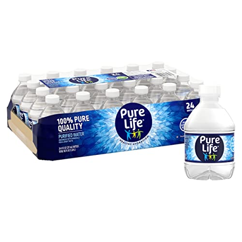 Pure Life, Purified Water, 8 Fl Oz, Plastic Bottled Water, 24 Pack-UPStoxs