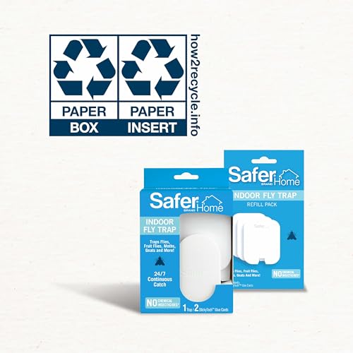 Safer Home SH502 Indoor Plug-In Fly Trap for Flies, Fruit Flies, Moths, Gnats, and Other Flying Insects – 400 Sq Ft of Protection-UPStoxs