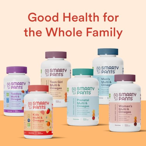 SmartyPants Kids Multivitamin Gummies: Omega 3 Fish Oil (EPA/DHA), Vitamin D3, C, Vitamin B12, B6, Vitamin A, K & Zinc for Immune Support, Gluten Free, Three Fruit Flavors, 120 Count (30 Day Supply)-UPStoxs