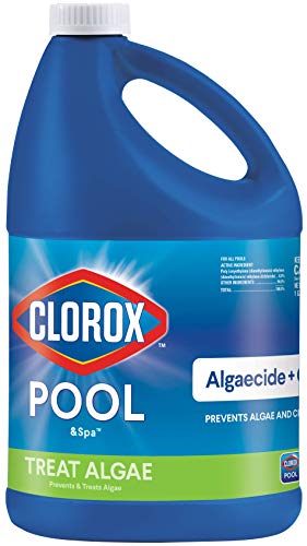 Clorox® Pool&Spa™ Swimming Pool Algaecide and Clarifier, Prevents and Treats Pool Algae, Clears Water, 128 Fl Oz (Pack of 1)-UPStoxs