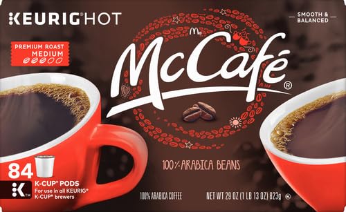 McCafe Premium Roast, Single-Serve Keurig K-Cup Pods, Medium Roast Coffee Pods Pods, 84 Count-UPStoxs